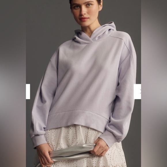 NWT Anthropologie Pilcro Hooded Sweatshirt Twofer Mini Dress | Size XS - Picture 3 of 12